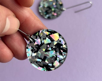 Statement Ohrringe  *DISCO DISCO!*  - GLITZERKONFETTI - Geschenke für Sie