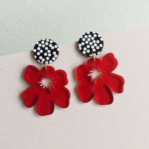 Flowery statement earrings - *BLOSSOM* - COLOURBLOCK COLLECTION - Gifts for her