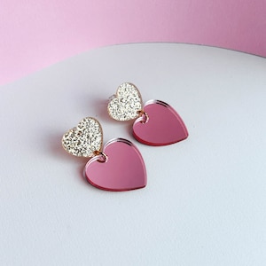 Statement Herzohrringe *HERZDAME*  - Geschenke für Sie/ Ihn