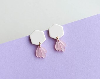 Small statement earrings - *SAKURA* - gift for him/her