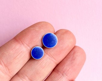 Ceramic stud earrings *MAURITIUS* 8 or 10 mm - surgical steel - gifts for her