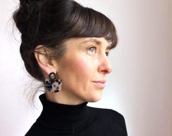 Statement earrings *LEO* - acetate earrings - gifts for her