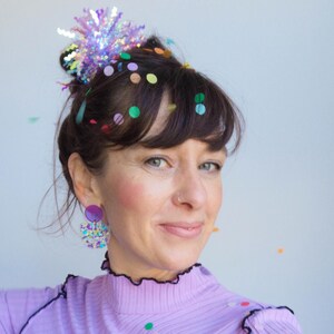 Glitzer Statement Ohrringe *HAPPY NEW*