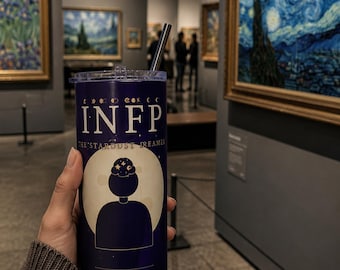 INFP Tumbler 20oz | The Stardust Dreamer | Celestial MBTI Gift | Introvert Coffee Mug | Personality Type Travel Cup Gift for Her