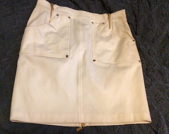 Vit denimkjol från Michael Kors, storlek 8
