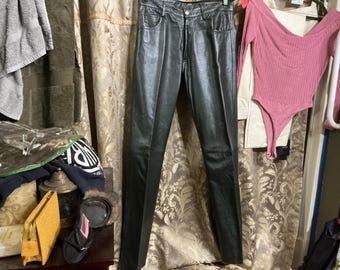 Dolce gabbana leather pants