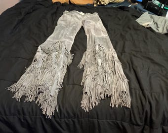 Antonio Berardi suede fringe pants