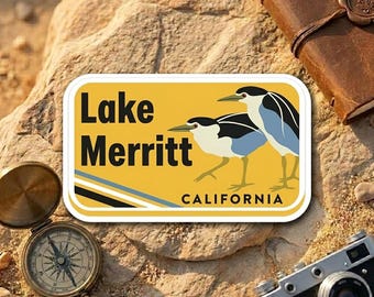 Lake Merritt California Sticker Birds Nature Waterproof Vinyl Decal Oakland Travel Souvenir