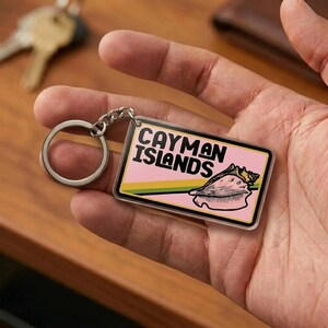 Cayman Islands Patch, Caribbean Islands Patch, Embroidered Iron On Sew On Patch for Jacket Hat Backpack