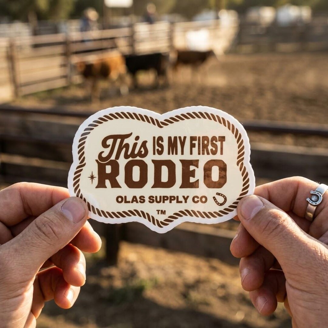 Tractor Rodeo Sticker Waterproof Rodeo Sticker – Western Cowboy Vinyl Decal for Laptop, Water ...