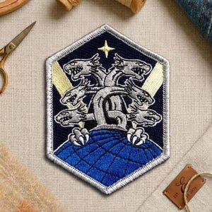 Space Base Delta 1 Patch USSF Style Embroidered Iron On Sew On Patch Space Operations Military Morale Patch