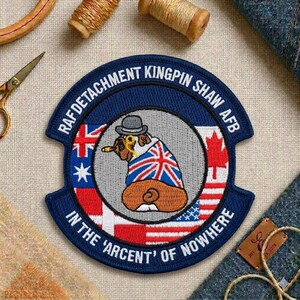 Expeditionary Air Control Squadron Patch RAF Detachment Style Military Aviation Morale Patch for Jacket Hat Backpack