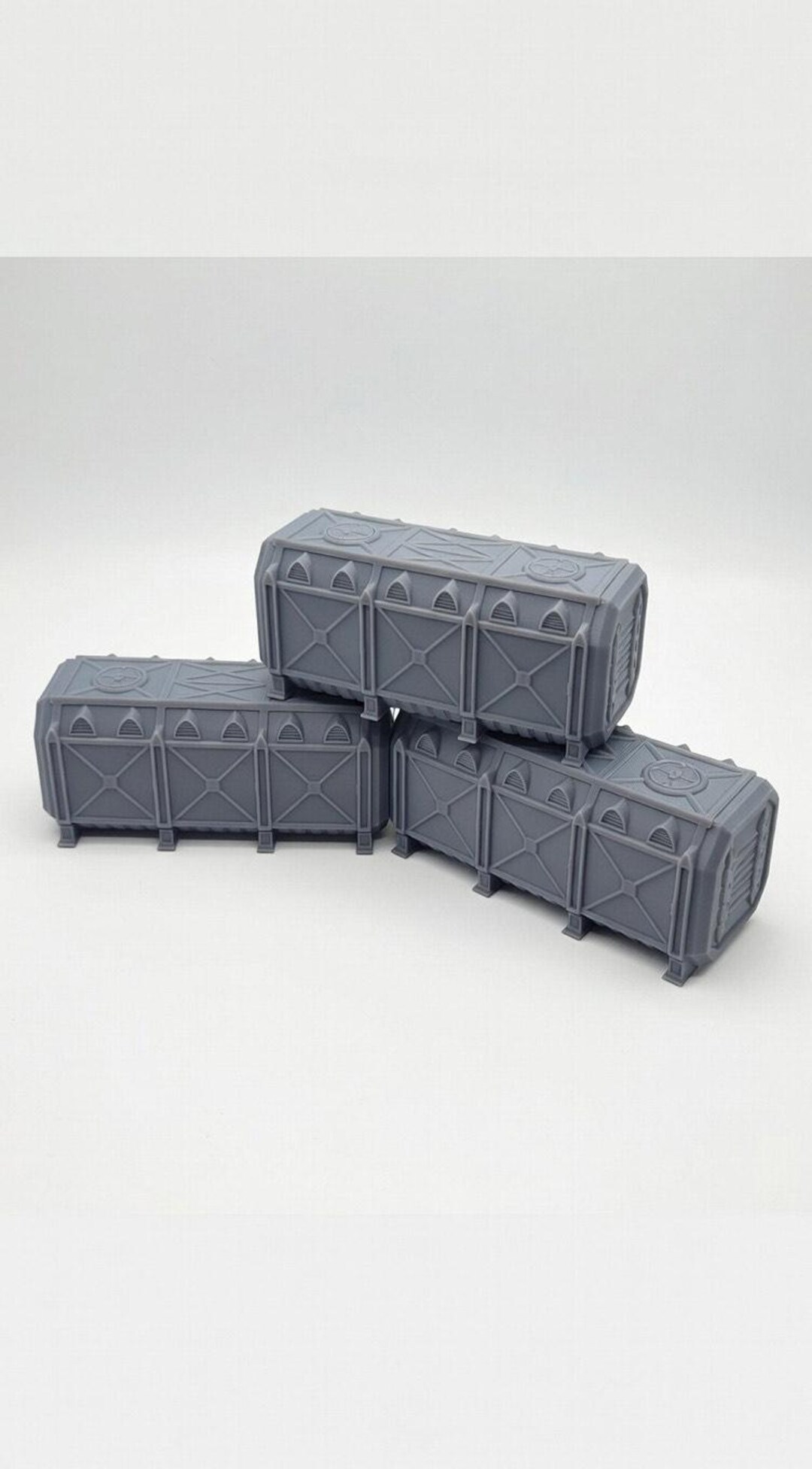 3D Printed Wargame Terrain – Armored Containers, Barrels & Crates - Etsy