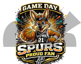 Spurs Basketball Team PNG, San Antonio Spurs, Silver Dynasty T-Shirt, Sublimation Design, High-Resolution PNG Clipart (Digital Download)