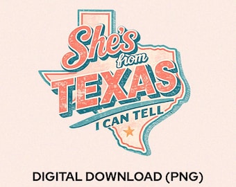 She’s from Texas PNG, Vintage Western Art, Cowboy Shirt, Country Music, Trendy PNG