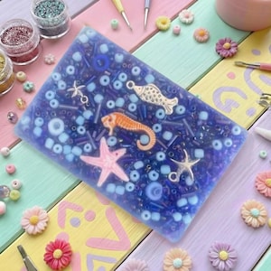 Sensorisches Picky Pad mit Ozeanwellen-Motiv zur Linderung von Angstzuständen, Haut-Fidget-Toy, Stimulationsspielzeug für Erwachsene mit ADHS und Autismus, geräuschloses sensorisches Picky Pad zur Stress- und Konzentrationsförderung