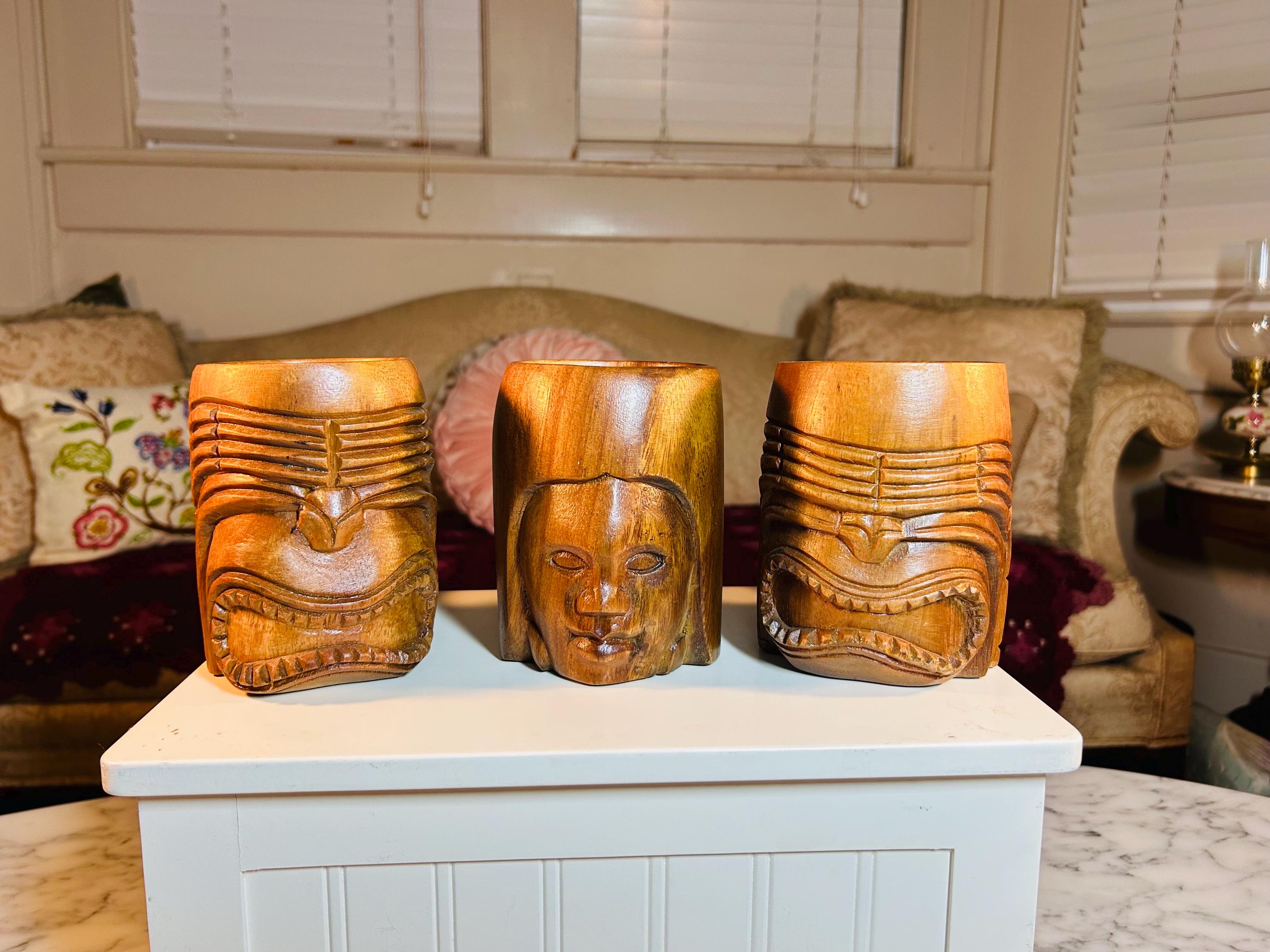 Vintage Tiki Set - Etsy