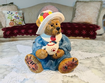 Vintage Boyds Bear Cookie Jar Limited Edition 1999 Emma Tea Time. Edition#1.       E/279 Item Number 390006