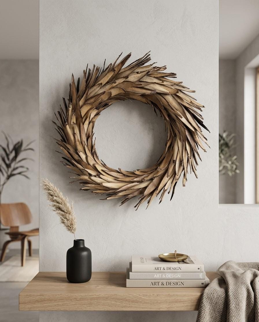 Japandi Wreath - Etsy