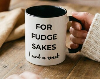 Für Fudge Sakes Becher, lustiges Bäcker Geschenk, Dessert-Liebhaber Kaffeetasse