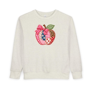 Patchwork Apple peutersweatshirt