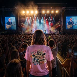 Ed Sheeran Loop Tour T-Shirt 2026, Concert Tee North America, Unisex Music Fan Shirt, Cassette Graphic Tee, Gift for Ed Sheeran Fan