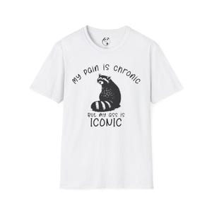 Chronic Pain Raccoon T-Shirt | Wry Confidence, Ironic Sass Apparel