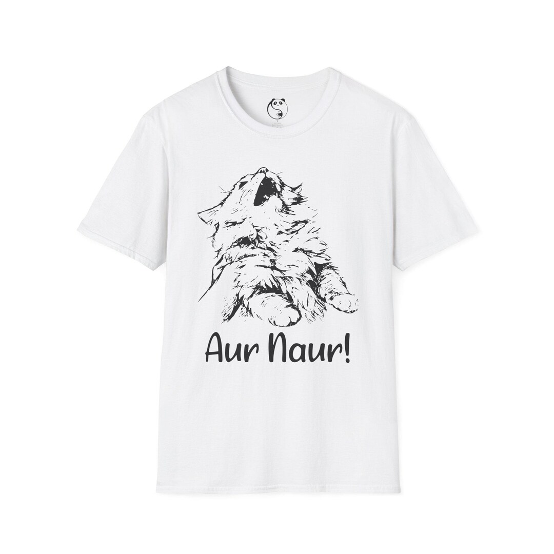 Naur Hand Howling Cat T-shirt | Hand-drawn Sketch Cat,