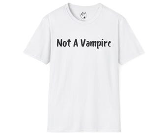 Camiseta "No soy un vampiro" / Camiseta divertida con frase de Halloween