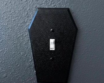 Gotisk kista ljusbrytare skydd svart