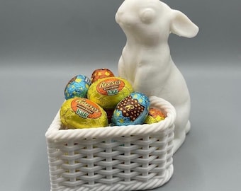 Påskhare-godiskorg - Kaninfigur - Vårinredning