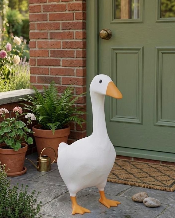 Porch Goose Statue Life sized