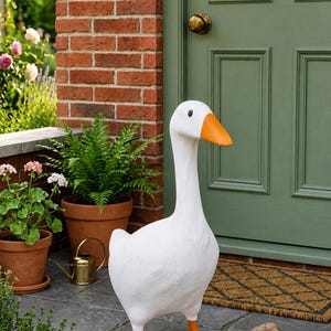 Porch Goose Statue Life sized 23 in