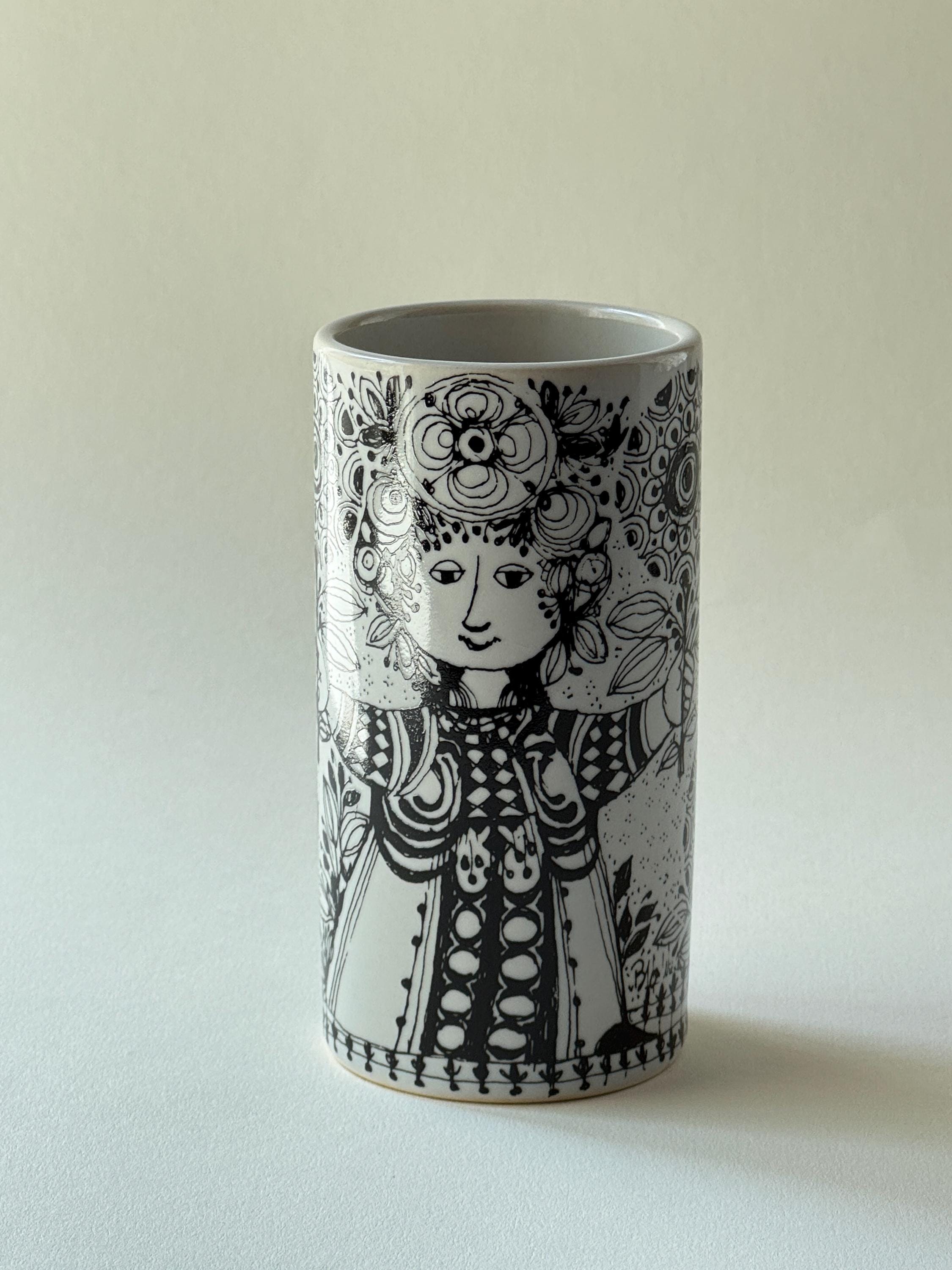 Rosenthal Studio-linie Porcelain Cylinder Vase | Björn Wiinblad