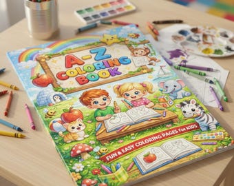 A-Z Coloring Book for Kids | Fun & Educational Alphabet PDF Printable