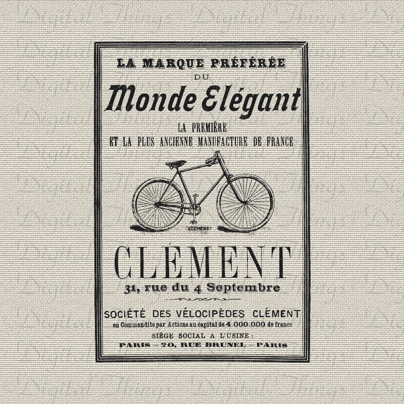 French Bicycle French Ad French Decor Word Art Wall Decor