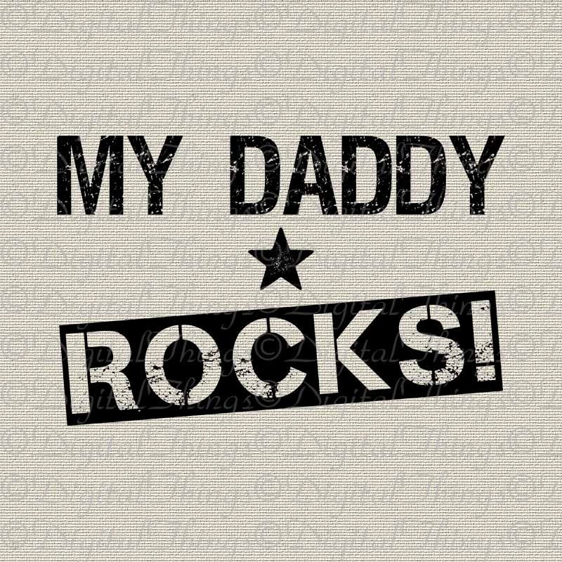 Father's Day Daddy Rocks Wall Decor Art Nursery Decor Art Etsy