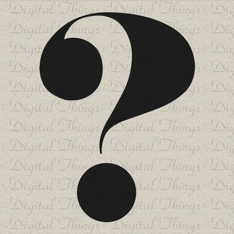 Typography Surprise Mark Script Wall Decor Artwork Printable Electronic Down load for Iron upon Shift Cloth Pillow Tea Towel DT1133 picture relating to Printable Question Mark identify Typography Surprise Mark Script Wall Decor Artwork Printable Electronic Obtain for Iron upon Move Cloth Pillow Tea Towel DT1133