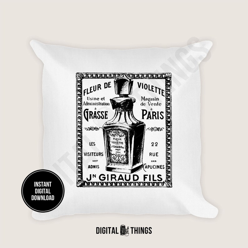 French Perfume Label Perfume Ad French Decor Wall Decor Art Etsy