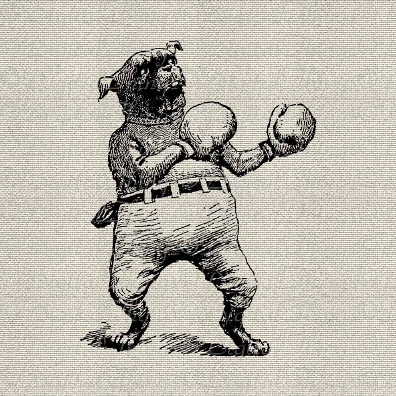 Boxer Bulldog Dog Puppy Boxing Wall Decor Art Printable Etsy