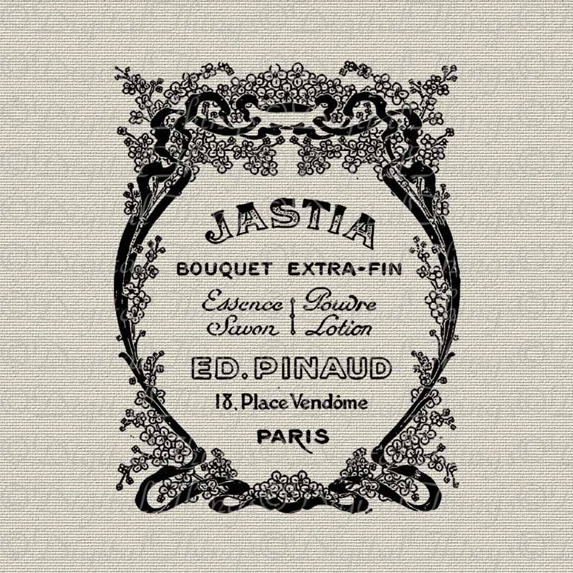 French Perfume Ad French Label French Decor Wall Decor Art Etsy