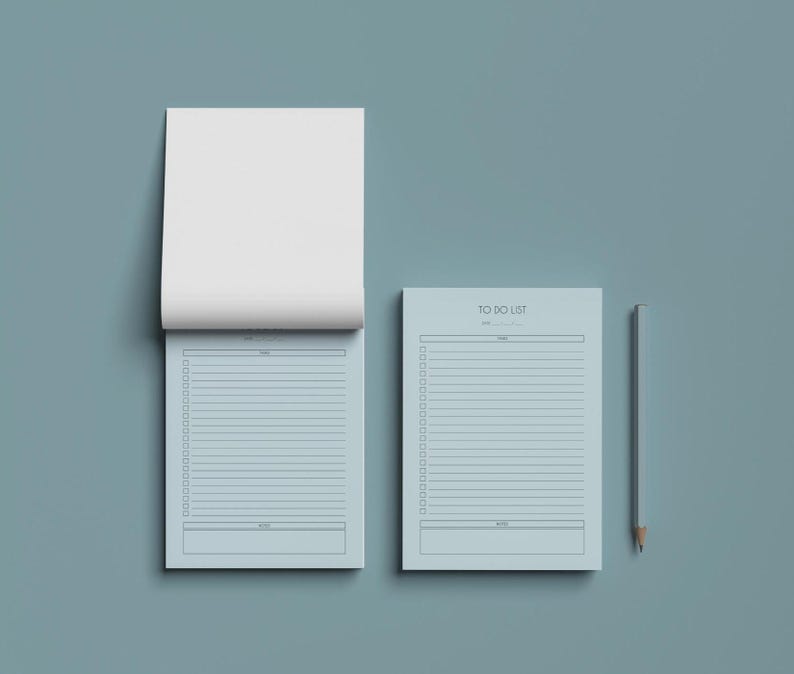 Personalized to Do List Notepad, Custom Minimalist Notepad Planner ...