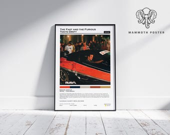 The Fast and the Furious Tokyo Drift Wall Art: Classic Movie Poster