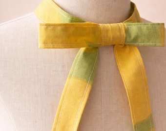 Cottagecore Neck Tie Handmade Vintage Fabric Women Bow Tie Adjustable Neckwear