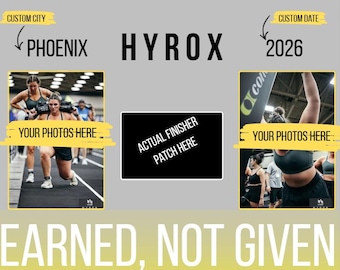 HYROX Finisher Frame | Printable Patch & Photo Display | Final Rep Co | Digital Download