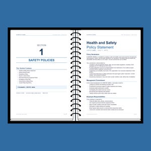 Construction Safety Manual Template for Contractors OSHA Compliant Program Editable Workplace Hazard Prevention Plan image 4