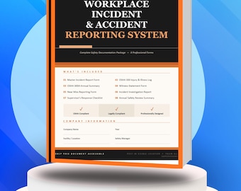 OSHA 300 300A 301 Workplace Incident Report Forms Editable Bundle Accident Near Miss Injury Report Templates 2026 Compliant