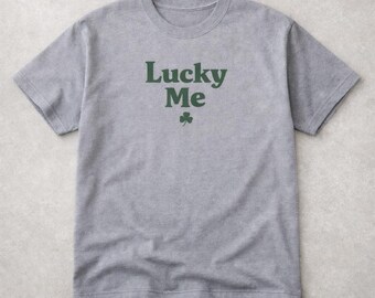 Camiseta Lucky Me / Camiseta con gráfico de trébol de San Patricio