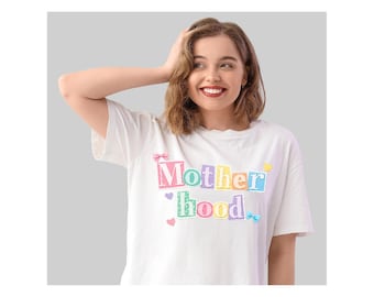 Motherhood PNG with Bows & Hearts