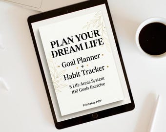Goal Setting Workbook 2026 | Goal Planner Printable | Habit Tracker PDF | Productivity Planner | Life Planning Journal